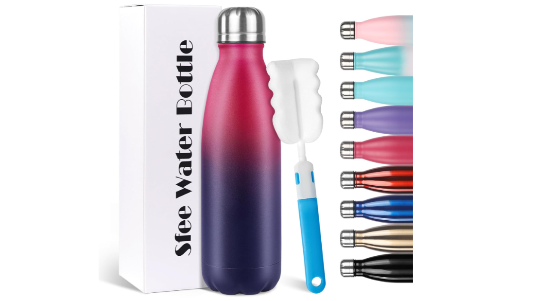 Stay Cold, No Leaks 💧❄️ — Premium 17 oz Stainless Steel Bottle