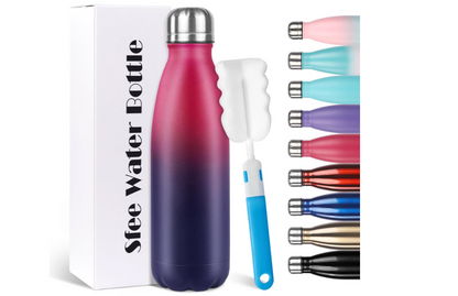 Stay Cold, No Leaks 💧❄️ — Premium 17 oz Stainless Steel Bottle